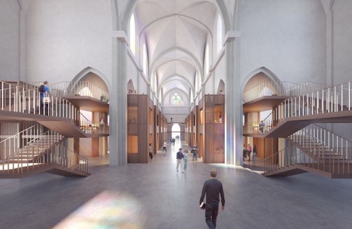 L'église Saint Bernard à Lyon à l'horizon 2019. Crédits : http://www.aleparchitectes.fr/